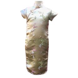 Robe Chinoise Or Dore