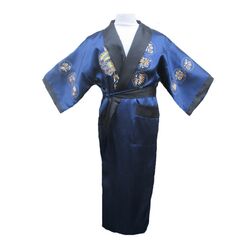 Kimono Double Face Bleu Noir