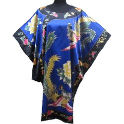 Kimono Robe Bleu Porte Bonheur
