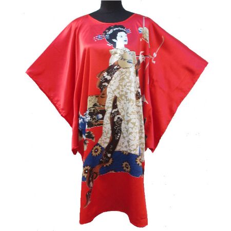 Kimono Robe Courte Rouge