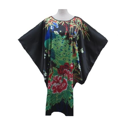 Robe Kimono Courte Noire