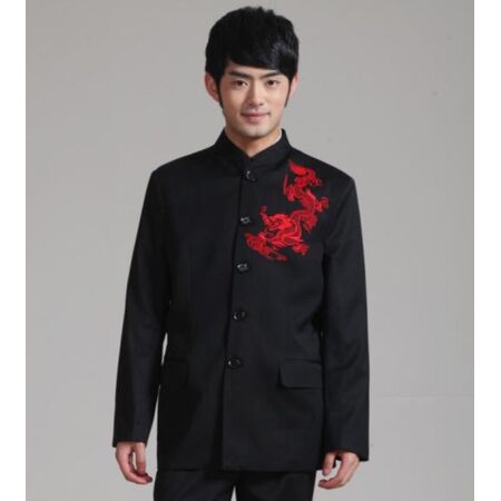 Veste Chinoise Homme Col Mao